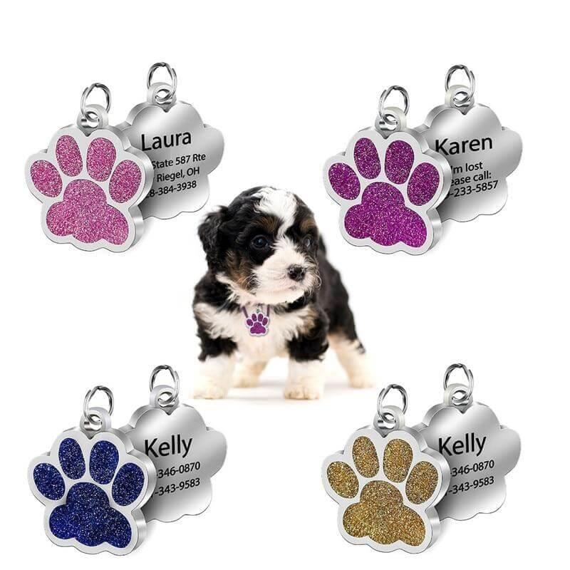 Pingente Personalizado de Pata para Cão